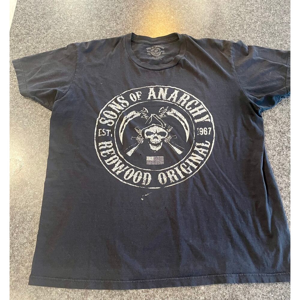 Sons of Anarchy SOA TShirt Women's Large SZ 12/14 Black Redwood Original Graphic - Picture 2 of 7